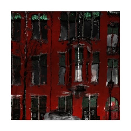 Gilbert Claes 'Red House Reflections' Canvas Art,24x24